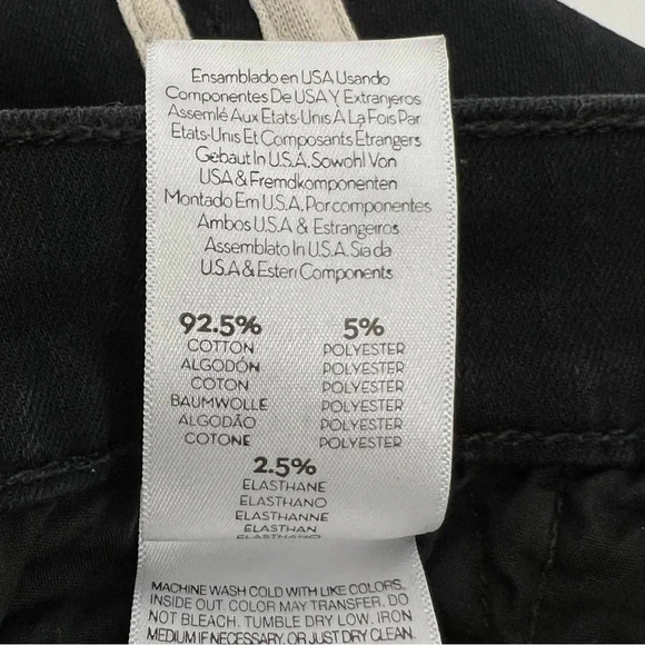 Mother Insider Crop Step Fray Guilty Racer Stripe Skinny Ankle Jeans Black 25 - Picture 11 of 12